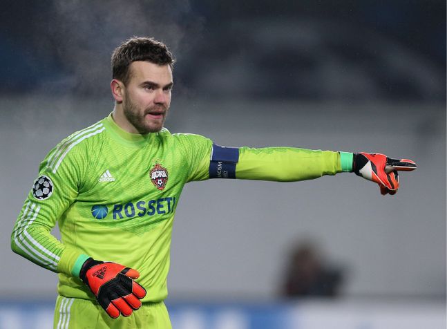 CSKA's goalkeeper Igor Akinfeev