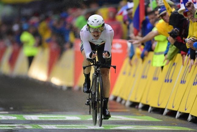 DUSSELDORF, GERMANY - JULY 1 : BOASSON HAGEN Edvald (NOR) Rider of Team Dimension Data in action during stage 1 of the 104th edition of the 2017 Tour de France cycling race, a individual time trial stage of 14 kms between Dusseldorf and Dusseldorf on July 01, 2017 in Dusseldorf, Germany, 1/07/2017