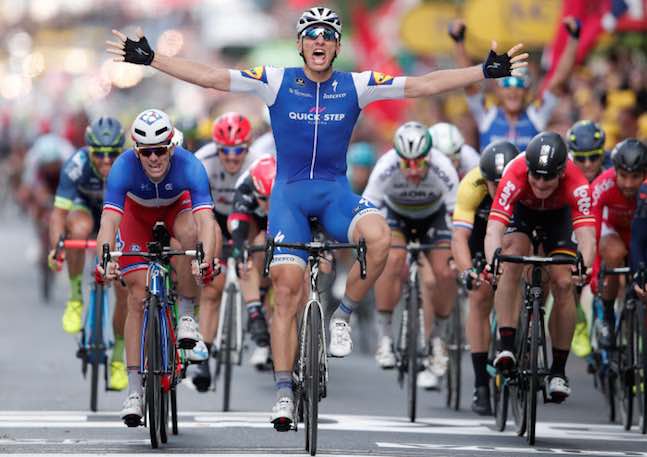 Cycling - The 104th Tour de France cycling race - The 203.5-km Stage 2 from Duesseldorf, Germany to Liege, Belgium - July 2, 2017 - Quick-Step Floors rider Marcel Kittel of Germany wins the stage.