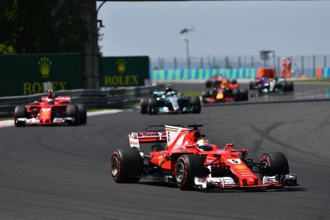 Sebastian Vettel (GER) Ferrari SF70-H at Formula One World Championship, Rd11, Hungarian Grand Prix, Race, Hungaroring, Hungary, Sunday 30 July 2017.