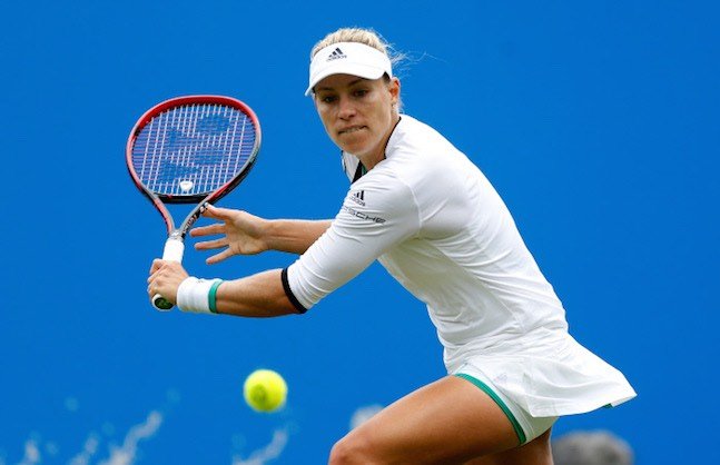 Germany's Angelique Kerber in action during her first round match