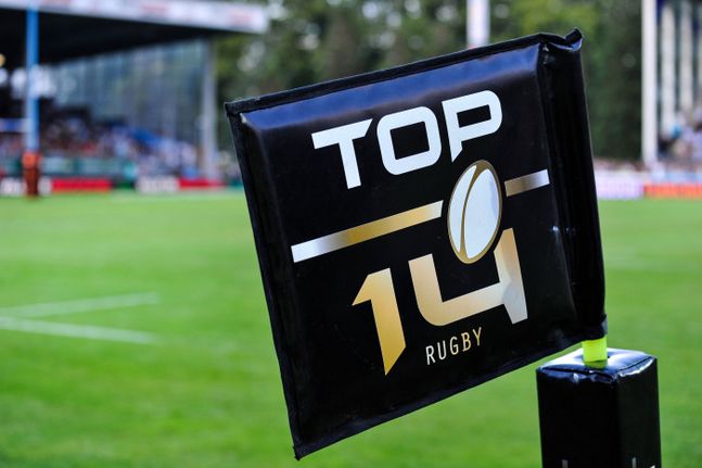 Rugby Top 14 drapeau illustration