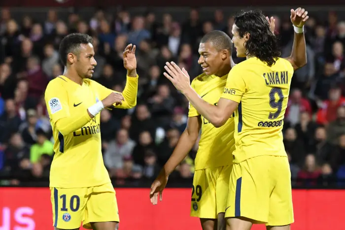 29 KYLIAN MBAPPE (psg) - 09 EDINSON CAVANI (psg) - 10 NEYMAR JR (psg) - JOIE