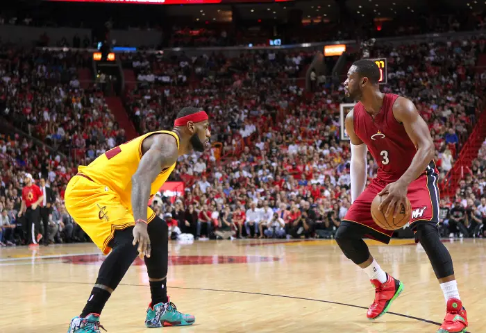 Miami Heat  Dwyane Wade vs Cleveland Cavaliers  LeBron James