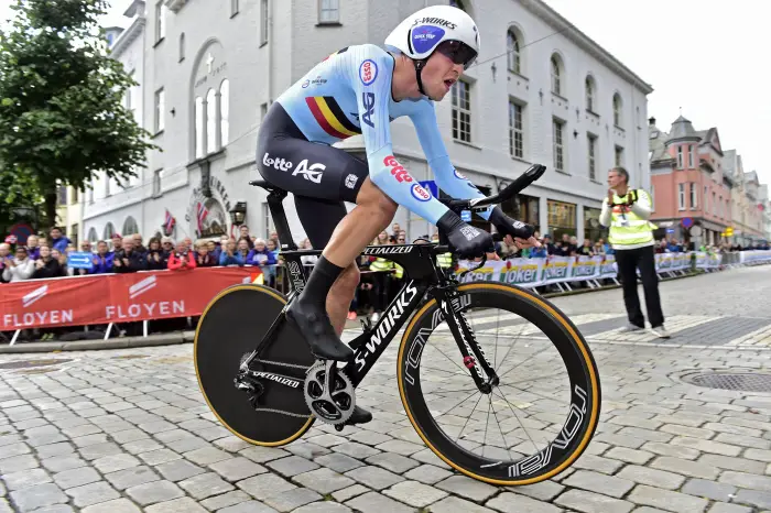 BERGEN, NORWAY - SEPTEMBER 20 : DE PLUS Laurens (BEL) during the Men Elite Individual Time Trial on day 4 of the 2017 World Road Championship cycling race on September 20, 2017 in Bergen, Norway, 20/09/2017