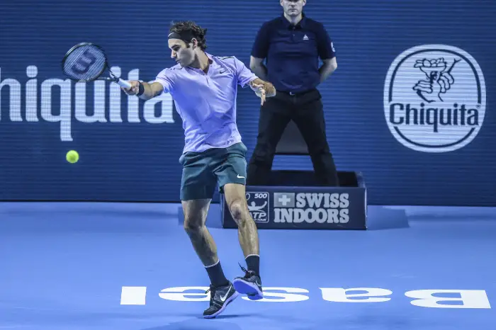 Basel, Tennis - Swiss Indoors Final 2017, 29.10.2017, Roger Federer (SUI)
