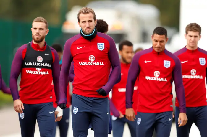 Soccer Football - 2018 World Cup Qualifications - Europe - England Training - Tottenham Hotspur Training Ground, London, Britain - October 4, 2017   England¹s Harry Kane during training