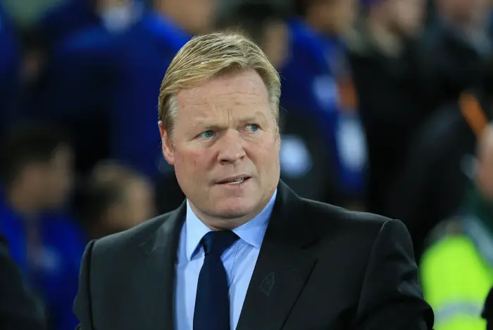 28th September 2017, Goodison Park, Liverpool, England; UEFA Europa League group stage, Everton versus Apollon Limassol; Ronald Koeman manager of Everton FC