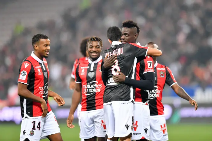 09 Mario BALOTELLI (nice) - 07 Allan SAINT MAXIMIN (nice) - 14 ALASSANE PLEA (nice) - JOIE