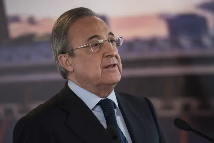 Real Madrid president Florentino Perez