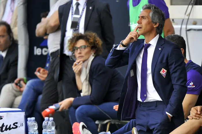 May 13, 2017 - Florence, Florence, Italy - A.c.f. Fiorentina's head coach Paulo Sousa gestures during the Italian Serie A soccer match between A.c.f. Fiorentina and S.S. Lazio at Artemio Franchi Stadium.