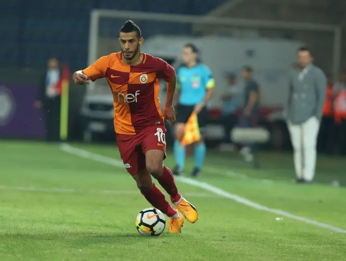 Younes Belhanda of Galatasaray during the Turkey superlig match between Osmanlispor and Galatasaray at Osmanli Stadium in Ankara , Turkey on August 19, 2017.