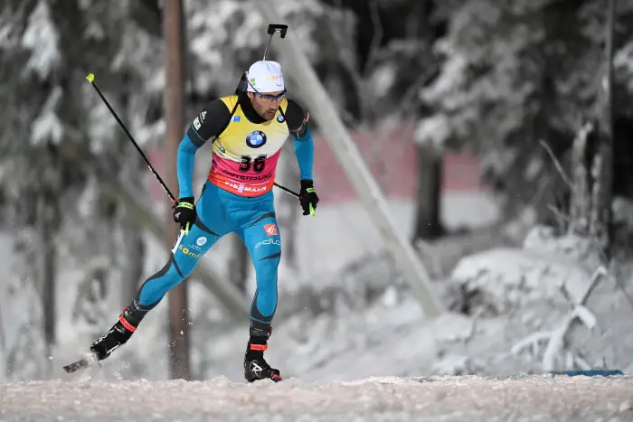 Biathlon - IBU World Cup - Men 20 km Individual Competition - Ostersund, Sweden - November 30, 2017. France's Martin Fourcade in action.