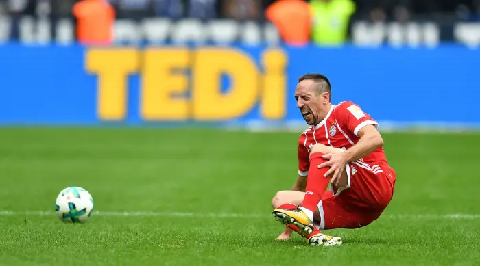 Franck Ribery (FC Bayern), sortie sur blessure
