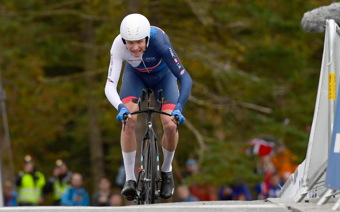 Chris Froome of Britain competes