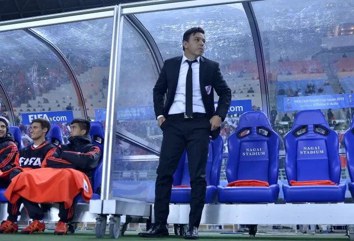 iver Plate head coach MARCELO GALLARDO