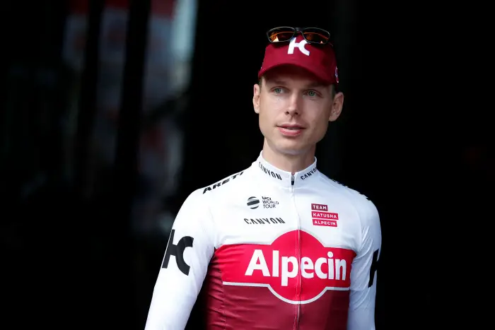 Cycling - The 104th Tour de France cycling race - News conference ahead of the weekend's start - Duesseldorf, Germany - June 28, 2017 - Katusha-Alpecin rider Tony Martin of Germany before a news conference.