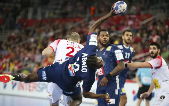 Handball - Men's EHF European Handball Championship - semi-final - France v Spain - Arena Zagreb, Zagreb, Croatia - January 26, 2018. Luc Abalo of France in action. REUTERS/Marko Djurica