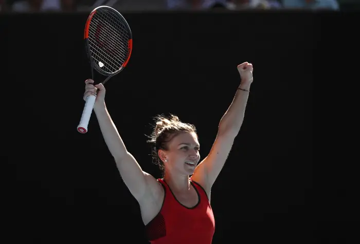 Tennis - Australian Open - Quarterfinals - Rod Laver Arena, Melbourne, Australia, January 24, 2018. Simona Halep of Romania