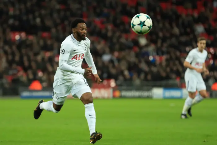 6th December 2017, Wembley Stadium, London England; UEFA Champions League football, Tottenham Hotspur versus Apoel Nicosia; Georges-Kevin Nkoudou of Tottenham Hotspur breaks forward