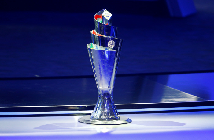 Soccer Football - UEFA Nations League Group Draw - Lausanne, Switzerland - January 24, 2018   The UEFA Nations League trophy   Trophee