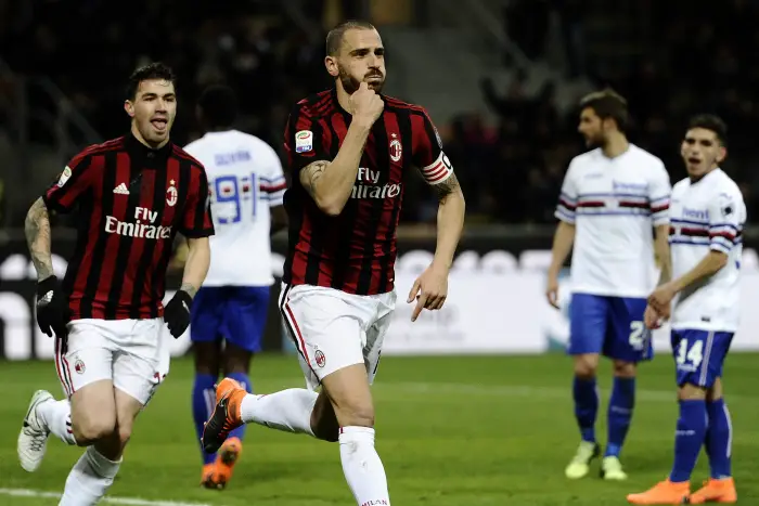 esultanza gol Leonardo Bonucci