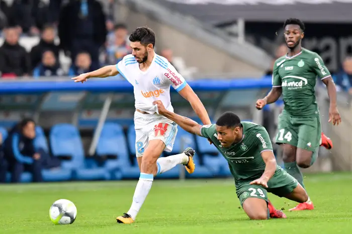 08 MORGAN SANSON (om) - 29 Ronael PIERRE GABRIEL (asse) - 14 Jonathan BAMBA (asse) - FAUTE