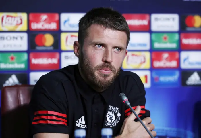 Manchester United's Michael Carrick during the press conference