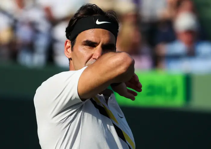 March 24, 2018: Roger Federer from Switzerland