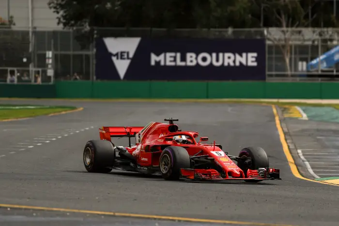 Sebastian Vettel (GER) Ferrari SF-71H at Formula One World Championship, Rd1, Australian Grand Prix, Qualifying, Melbourne, Australia, Saturday 24 March 2018.