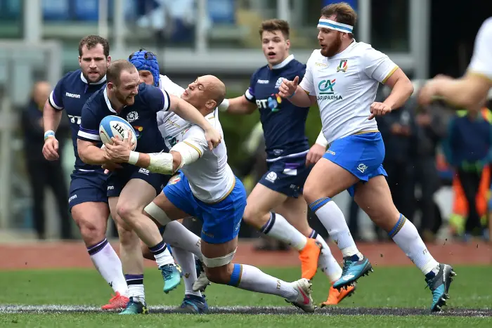 Niick Grigg Scotland, Sergio Parisse Italy