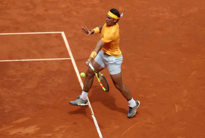 Tennis - ATP 1000 - Madrid Open - Madrid, Spain - May 9, 2018   Spain's Rafael Nadal in action