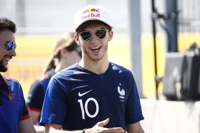 Pierre Gasly (FRA) Scuderia Toro Rosso at Formula One World Championship, Rd8, French Grand Prix, Preparations, Paul Ricard, France, Thursday 21 June 2018.