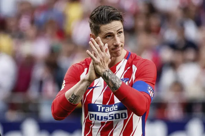 Fernando Torres (Atletico de Madrid) Fernando Torres in his farewell to the fans of the Atletico de Madrid La Liga match between Atletico de Madrid vs   at the Wanda Metropolitano stadium in Madrid, Spain, May 20, 2018.