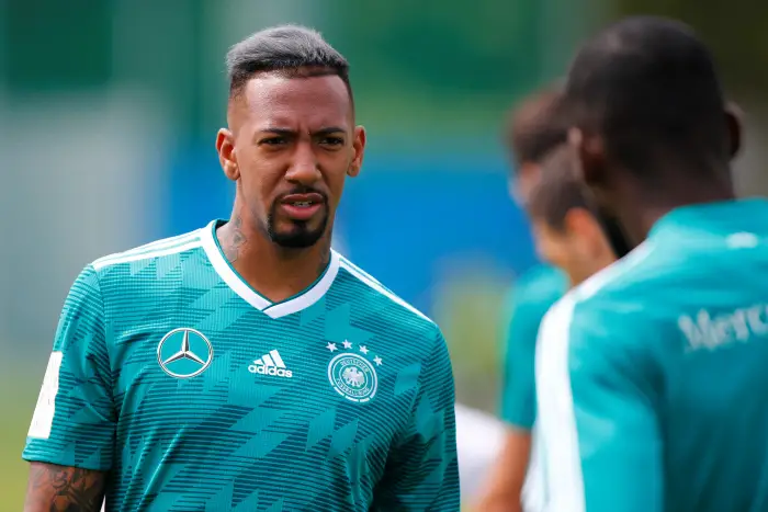 Germany's Jerome Boateng during training