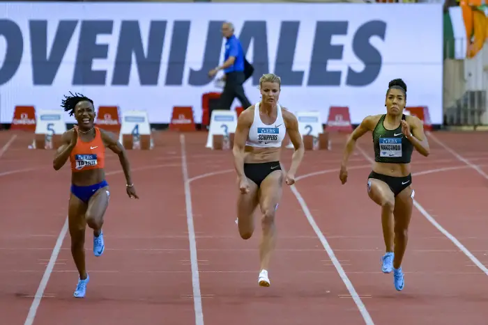 Marie Jose Ta Lou (Cote d Ivoir) - Dafne Schippers (Hollande) - Mujinga Kambundji (Suisse)