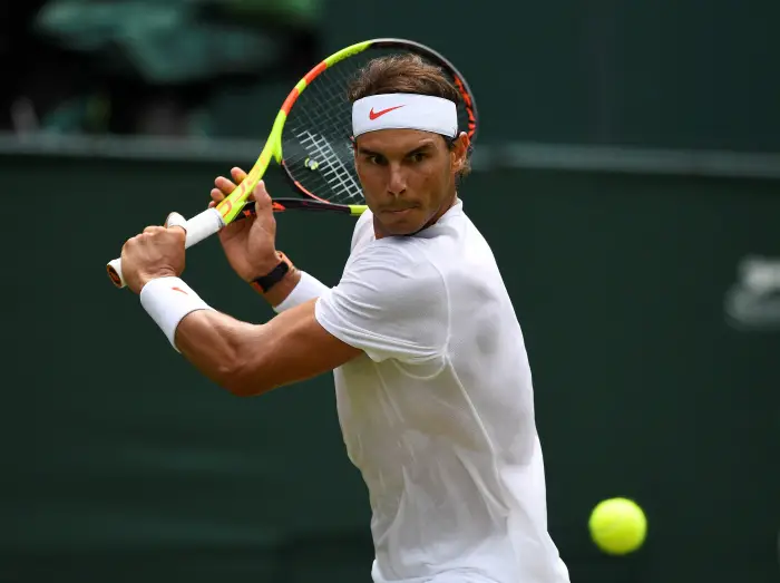 Tennis - Wimbledon - All England Lawn Tennis and Croquet Club, London, Britain - July 5, 2018  Spain's Rafael Nadal in action