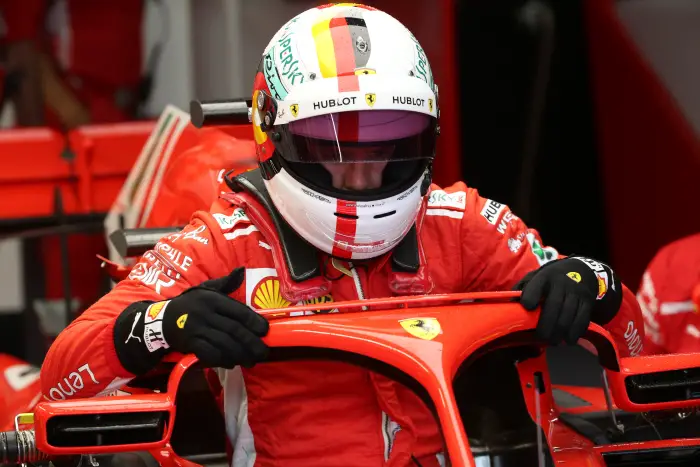 Sebastian Vettel (GER) Ferrari at Formula One World Championship, Rd11, German Grand Prix, Qualifying, Hockenheim, Germany, Saturday 21 July 2018.