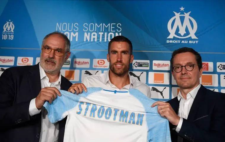Maillot Domicile Olympique de Marseille Kevin STROOTMAN Maillot Domicile Olympique de Marseille Kevin STROOTMAN