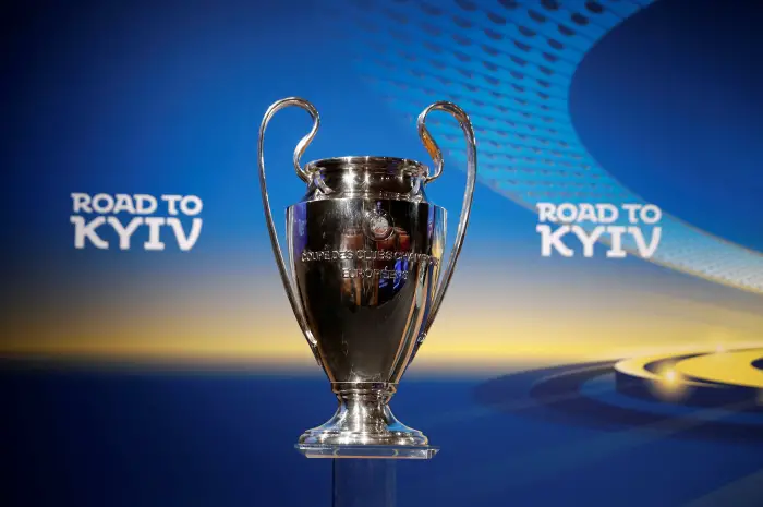Soccer Football - Champions League Semi-Final Draw - Nyon, Switzerland - April 13, 2018   General view of the Champions League trophy before the draw