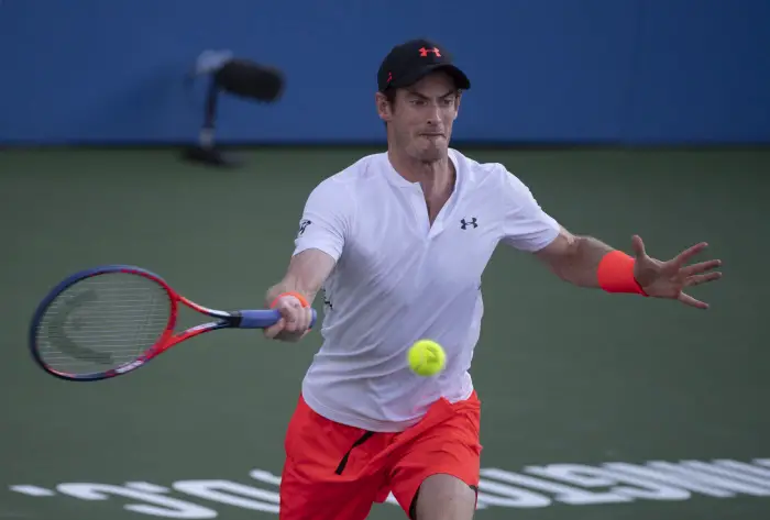 August 1,2018: Andy Murray (GBR) defeated Kyle Edmund (GBR) 3-6, 6-4, 7-5, at the CitiOpen being played at Rock Creek Park Tennis Center in Washington, DC, .