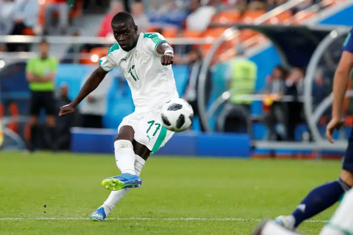 Soccer Football - World Cup - Group H - Japan vs Senegal - Ekaterinburg Arena, Yekaterinburg, Russia - June 24, 2018   Senegal's Badou Ndiaye shoots at goal