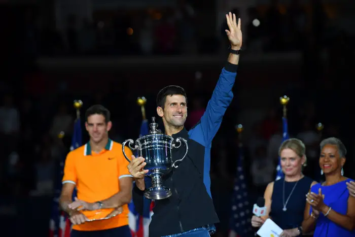Novak Djokovic (Ser) defeated Juan Martin Del Potro (Arg) in US Open final