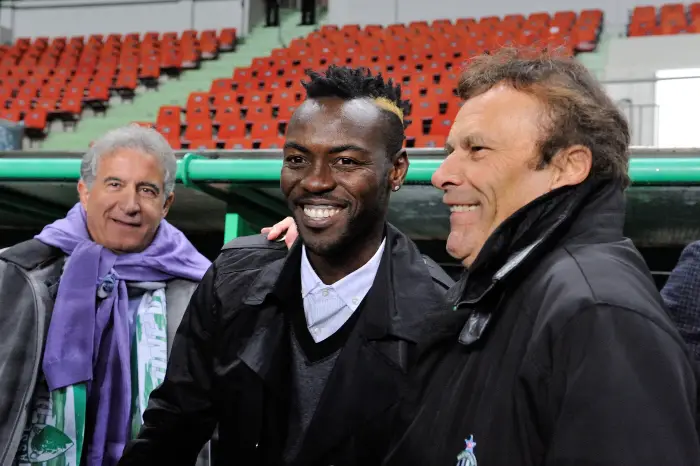 Bernard Caiazzo (president saint etienne) - Pascal Feindouno (ex joueur de saint etienne) - Roland Romeyer (president saint etienne)