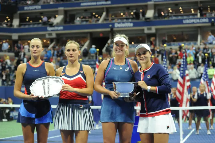 US open 2018 - Double dames finale - Mladenovic - France- Babos - Hongrie - Coco Vandeweghe - Usa - Ashleigh Barty - Australie