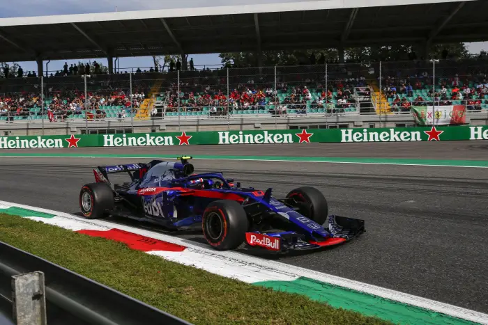 Pierre Gasly, Scuderia Toro Rosso STR13 at Formula One World Championship, Rd14, Italian Grand Prix, Qualifying, Monza, Italy, Saturday 1 September 2018.