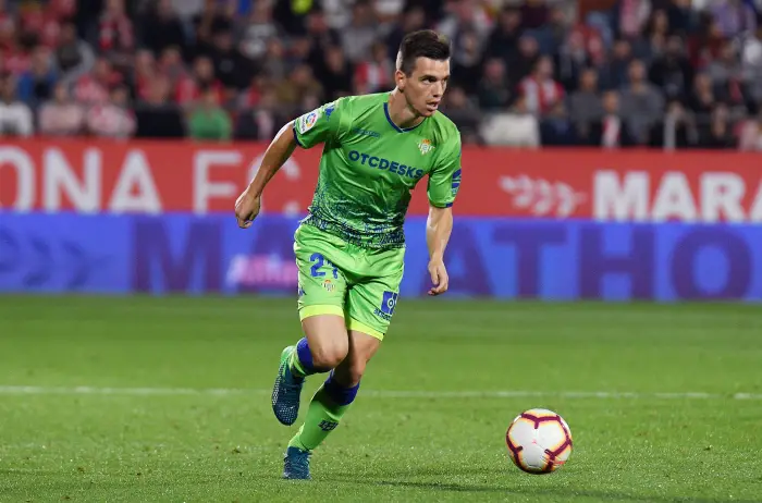 Giovani Lo Celso of Real Betis during the match between Girona FC v Real Betis of LaLiga, date 6, 2018-2019 season. Montilivi Stadium. Barcelona, Spain - 27 SEP 2018.