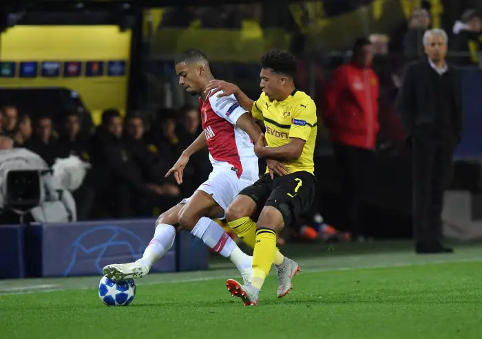 03 10 2018 Football UEFA Champions League Season 2018 2019 Preliminary Round 2 Gameday Borussia Dortmund AS Monaco left Benjamin Henrichs AS Monaco Jadon Sancho Borussia Dortmund