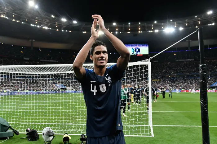 Joie fin de match Raphael Varane (fr)