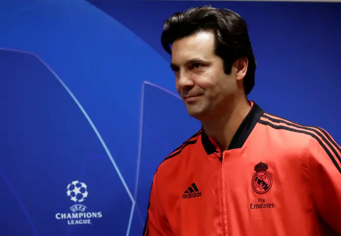 Real Madrid interim coach Santiago Solari during the press conference